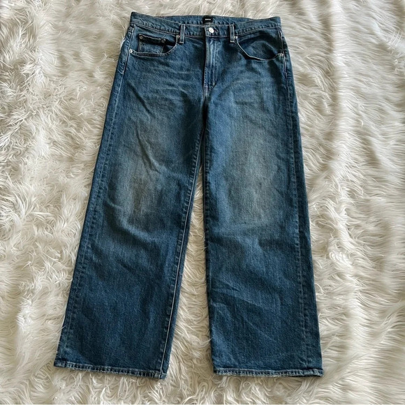 NWOT EDWIN Marli High Waist Ankle Wide Leg Jeans Paloma Organic Cotton Casual 32 - Picture 3 of 11
